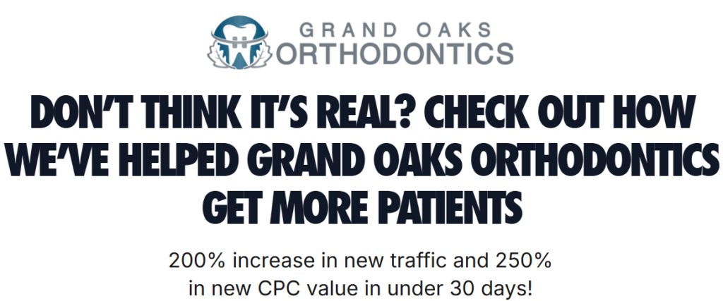 grand oaks orthodontics awkward media case study